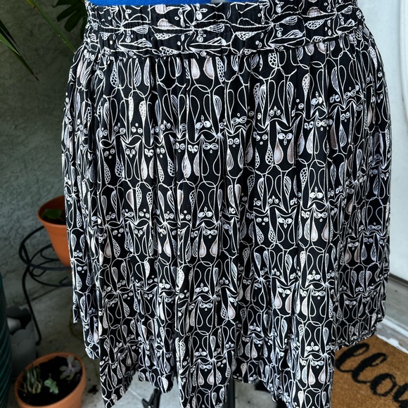 Owl Gathered Skirt - Picture 3 of 4